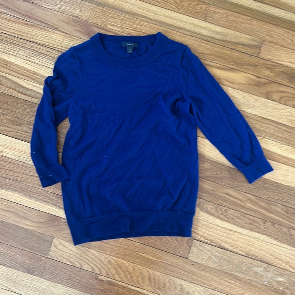 Maybe blue sweater J.Crew